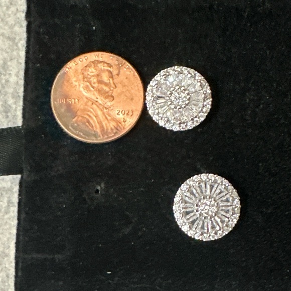 Nine West Silver-tone Stud Earrings - Picture 3 of 3